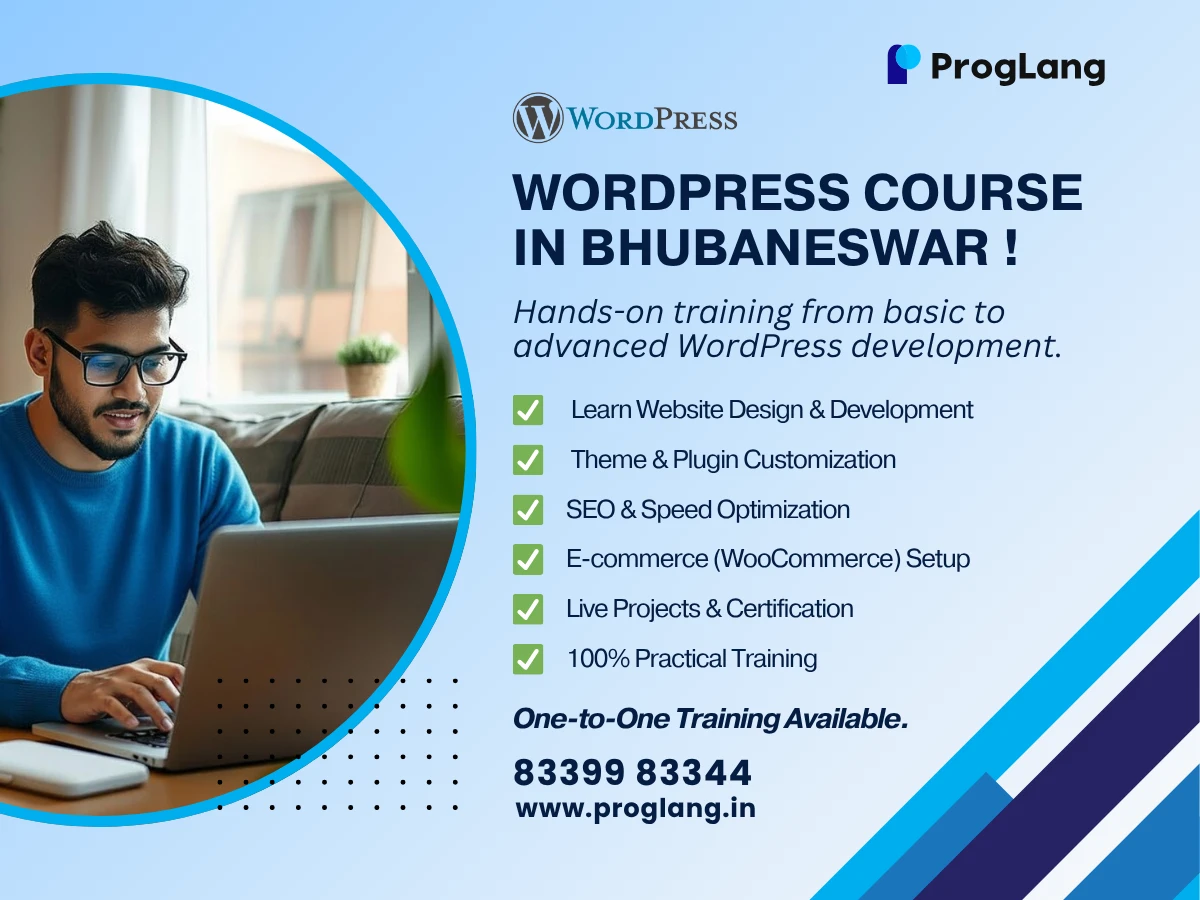 WordPress Course Thumbnail in Bhubaneswar