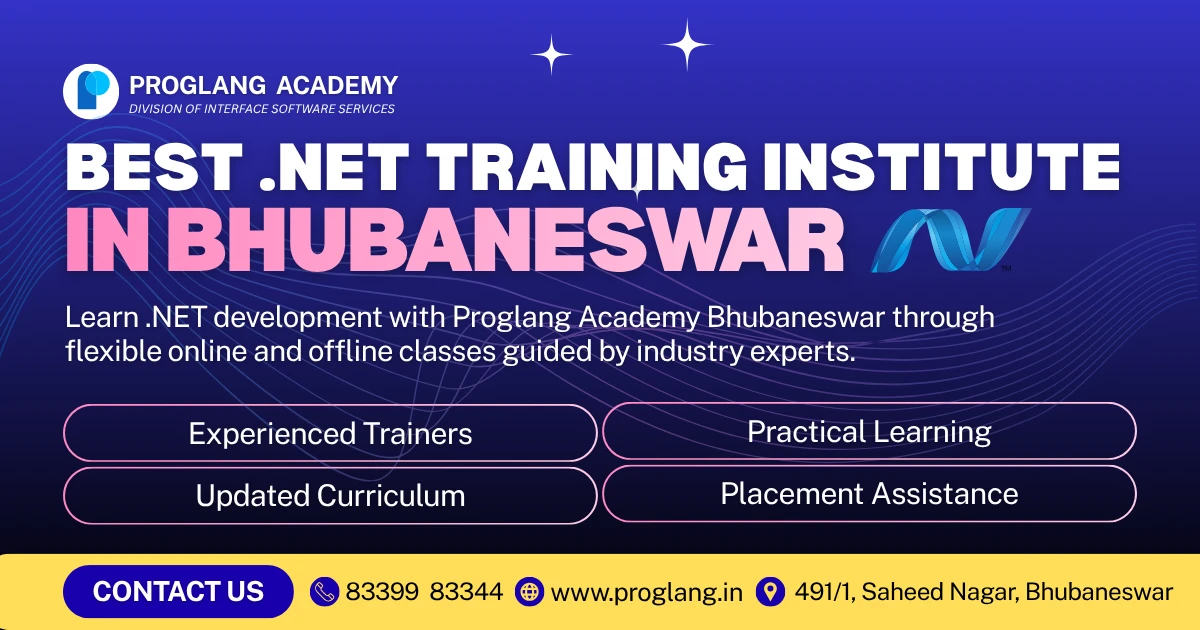 Best .NET Training Institute in Bhubaneswar - Proglang Academy