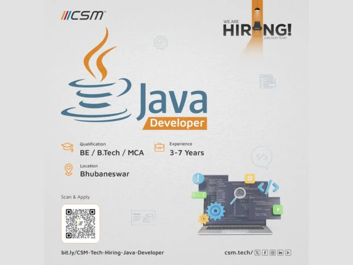 Java-Developer-Job-CSM-Tech-Bhubaneswar