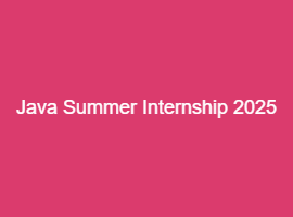 python summer internship 